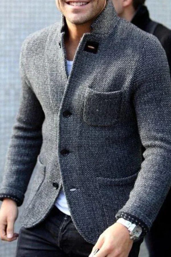 Blazer Maille Élégant pour Homme - luxestyle