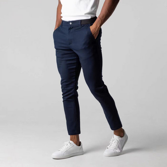 Pantalon Classique Homme Noir Élégant - luxestyle