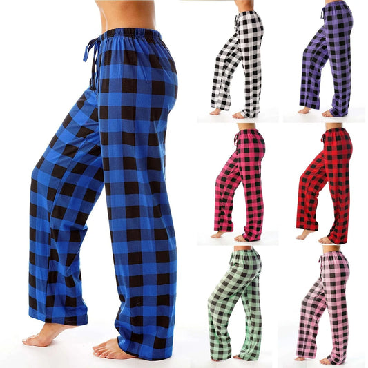 Pantalon de pyjama coloré femme décontracté - LuxeStyle