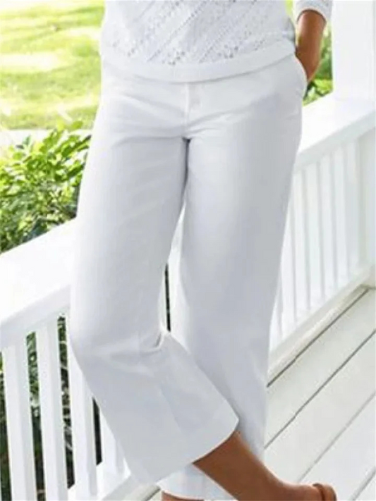 Pantalon Décontracté Coton Femme - luxestyle