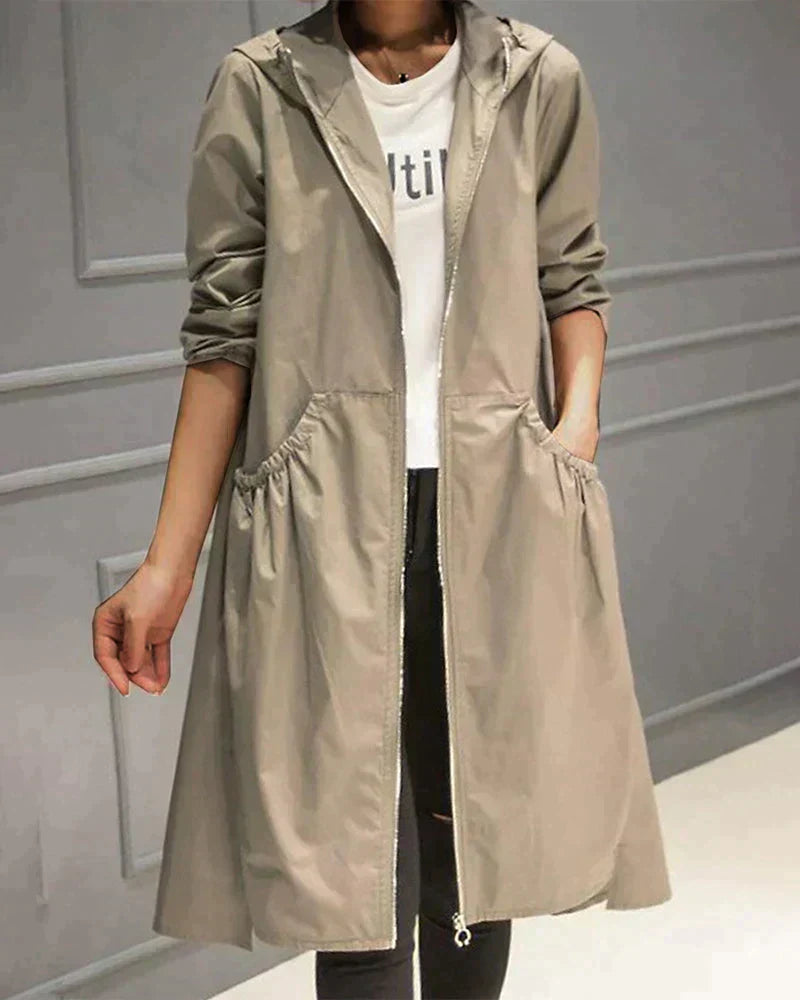 Manteau de Pluie Femme Élégant et Léger - LuxeStyle