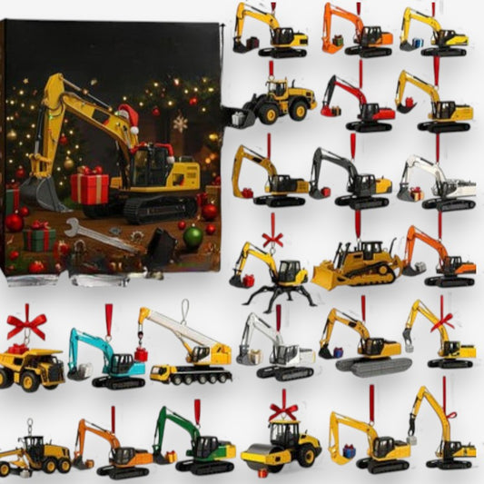 Calendrier de l'Avent En Bois avec Petits Jouets pour 24 Jours - LuxeStyle