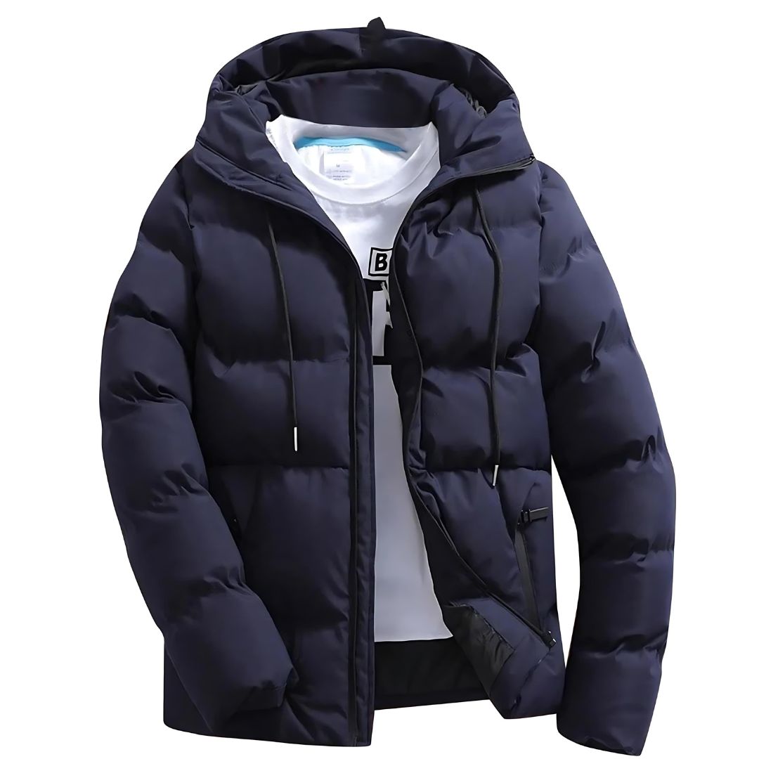 Manteau Hiver Homme - Parka Imperméable Élégant avec Capuche et Doublure Polaire - LuxeStyle