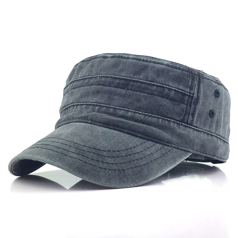 Casquette armée olive en toile pour homme