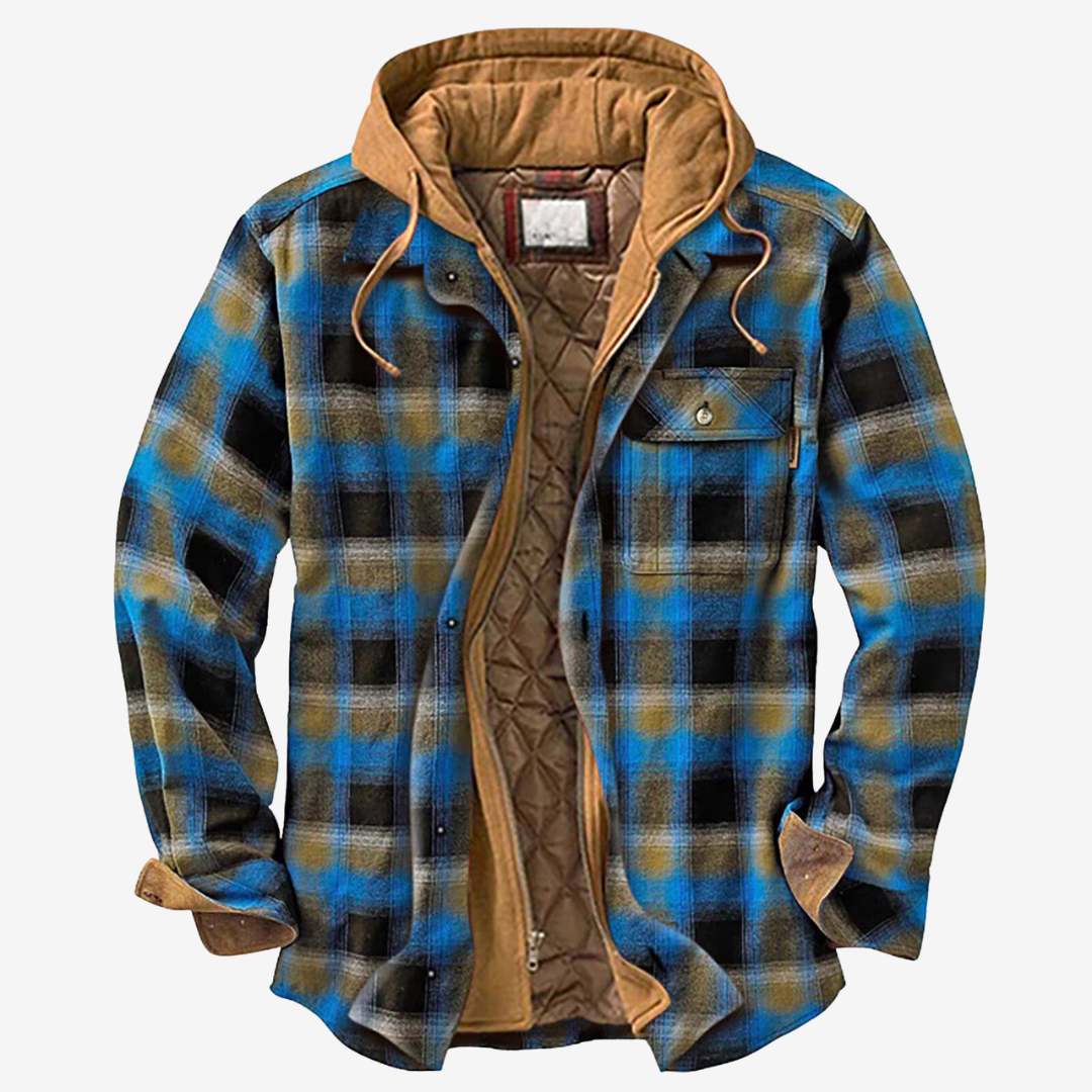 Veste à capuche robuste et élégante pour homme - LuxeStyle