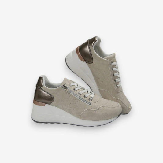 Chaussures Décontractées à Lacets avec Fermeture Éclair et Semelle Platte - LuxeStyle