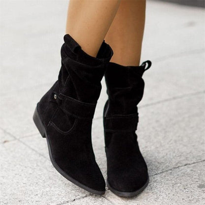 Bottines Femmes Chic en Cuir - Chaussures Élégantes à Talon Haut - LuxeStyle
