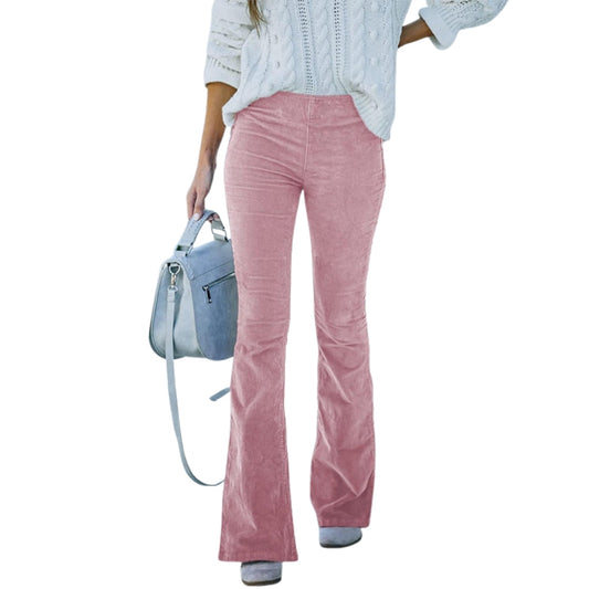 Pantalon Femme Élégant Taille Haute Flare - LuxeStyle