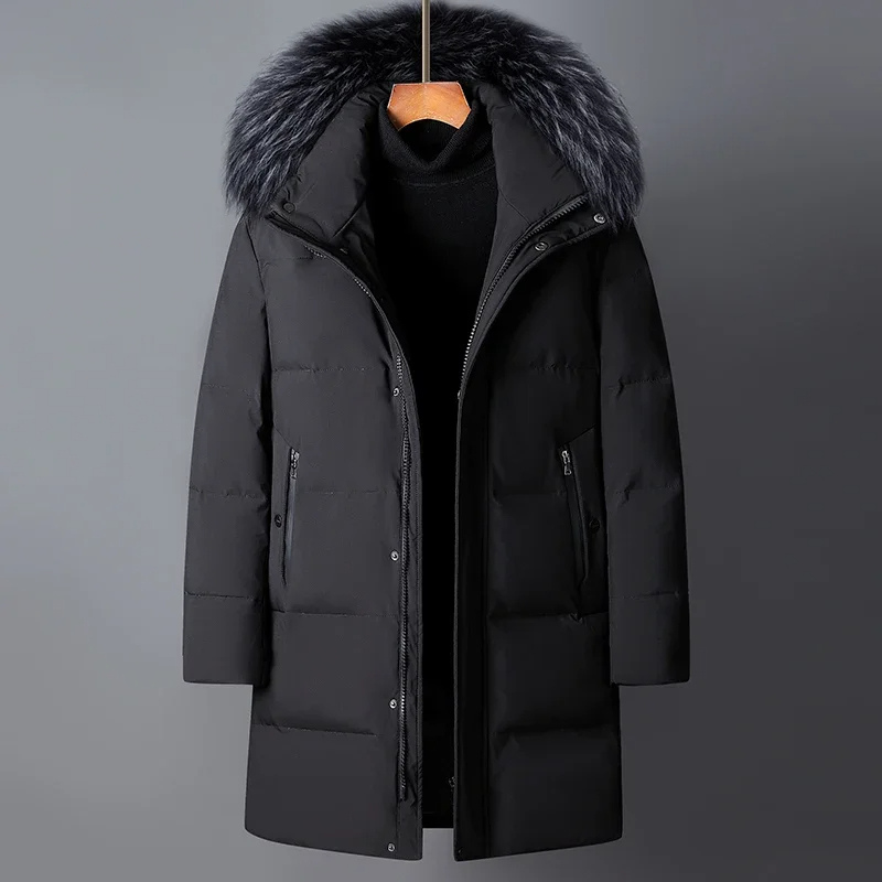 Doudoune Hiver Élégante avec Capuche et Doublure Chaude pour Homme