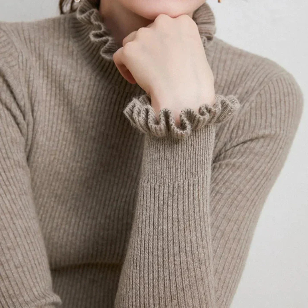 Pull Femme Hiver Douillet à Col Roulé - luxestyle
