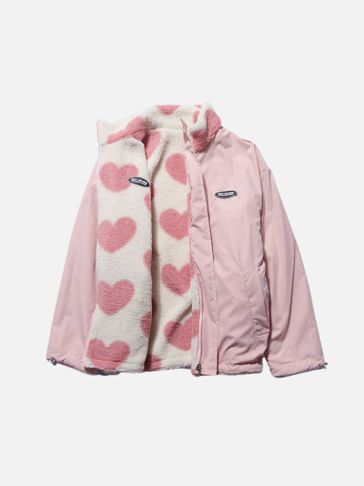 Veste décontractée cœur imprimé tendance