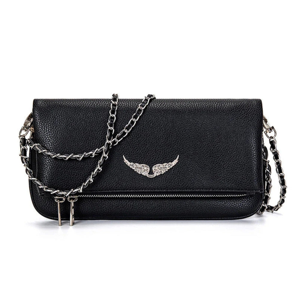Sac À Bandoulière Élégant avec Fermeture Sûre et Chaîne Métallique - LuxeStyle