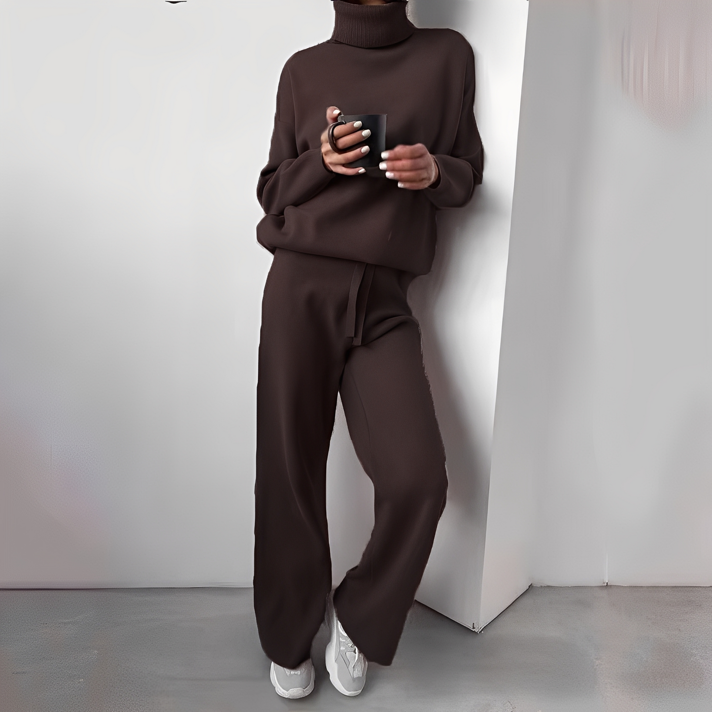 Maillot de Détente Douillet pour Femme - Tenue Deux Pièces Confortable et Chic