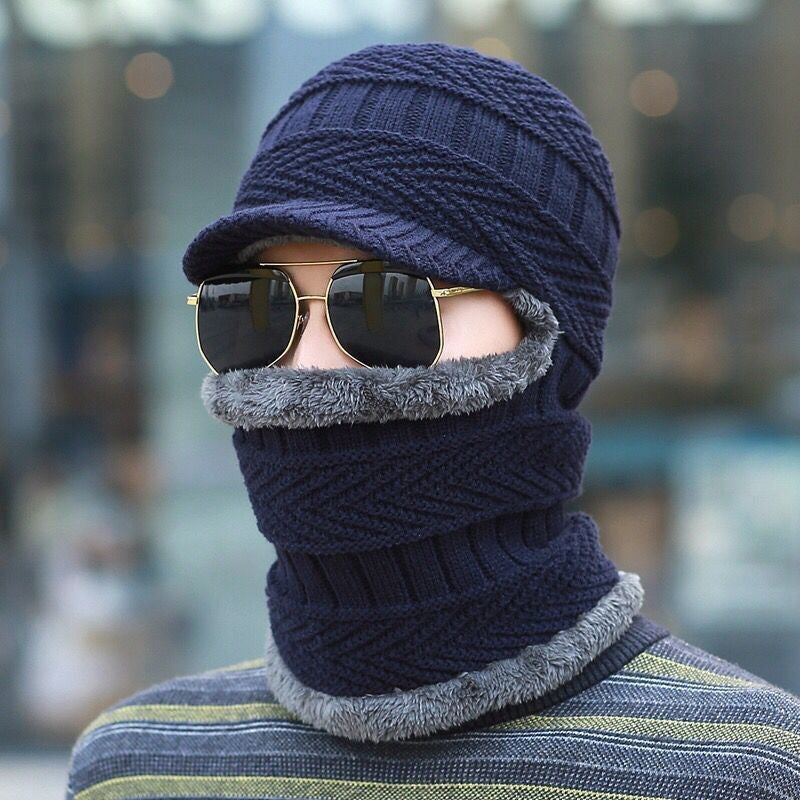 Bonnet Hivernal Douillet avec Visière pour Adulte
