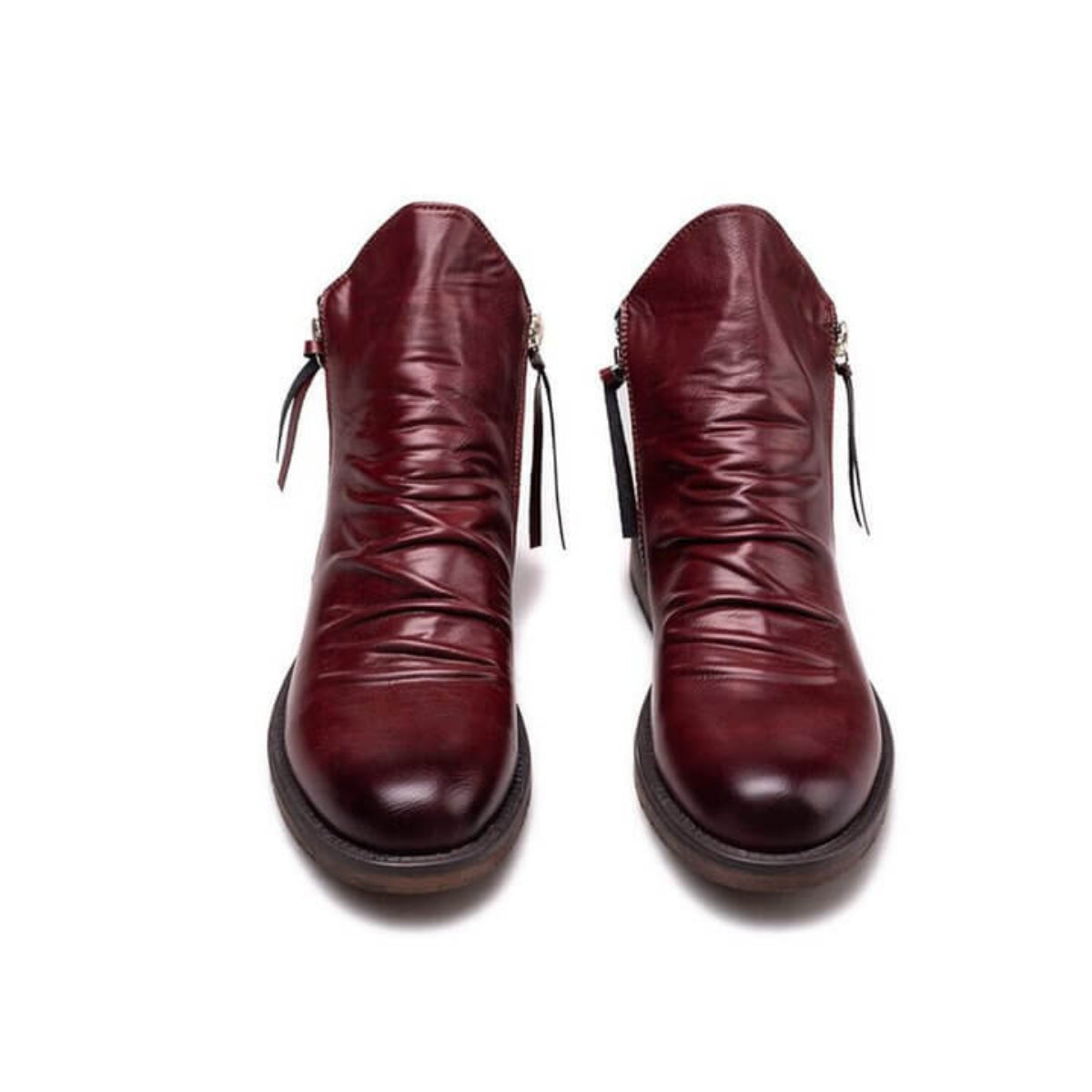Bottes Casual à Fermeture Éclair et Semelle Confortable - LuxeStyle