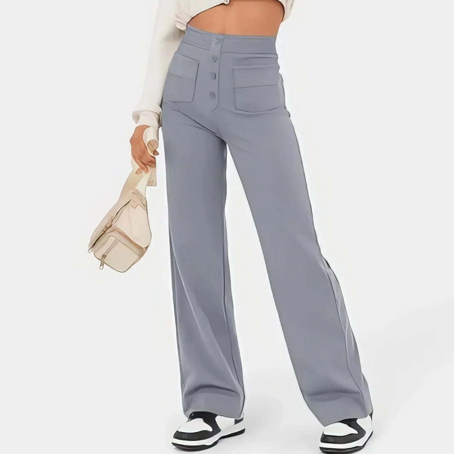 Pantalon Femme Élégant et Confortable Taille Élevée - luxestyle