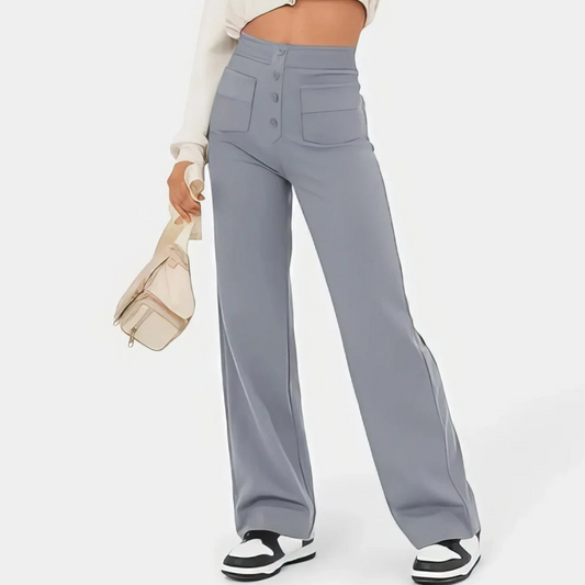Pantalon Femme Élégant et Confortable Taille Élevée - luxestyle