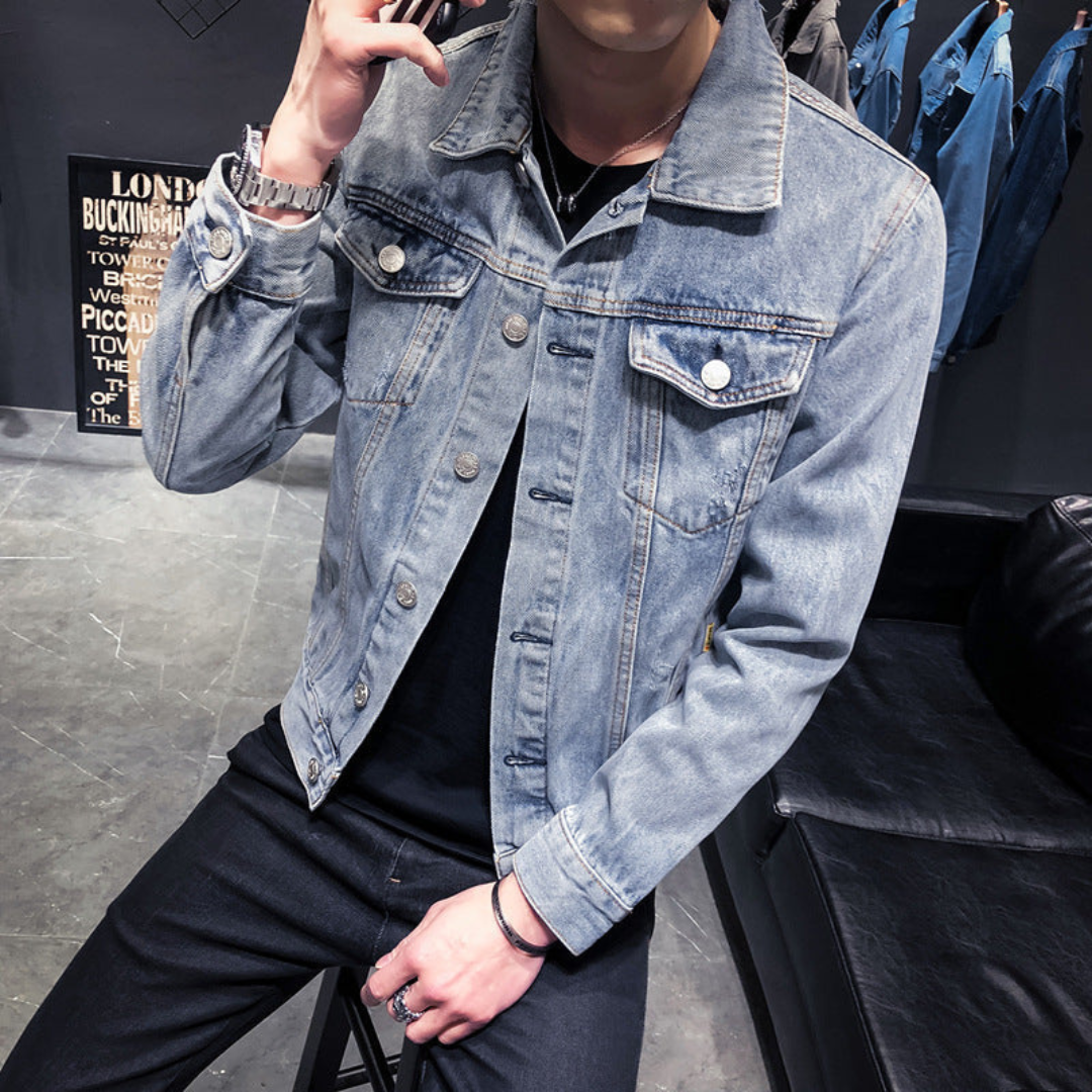 Veste Jean Classique Pour Homme - luxestyle