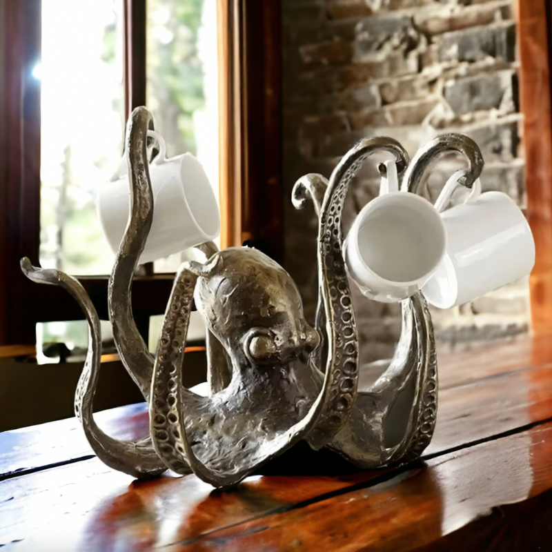 Support Tasse Décoratif Pieuvre Chic - LuxeStyle