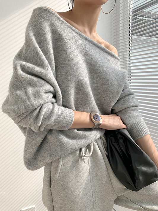 Pull Féminin Décalé Douillet - luxestyle