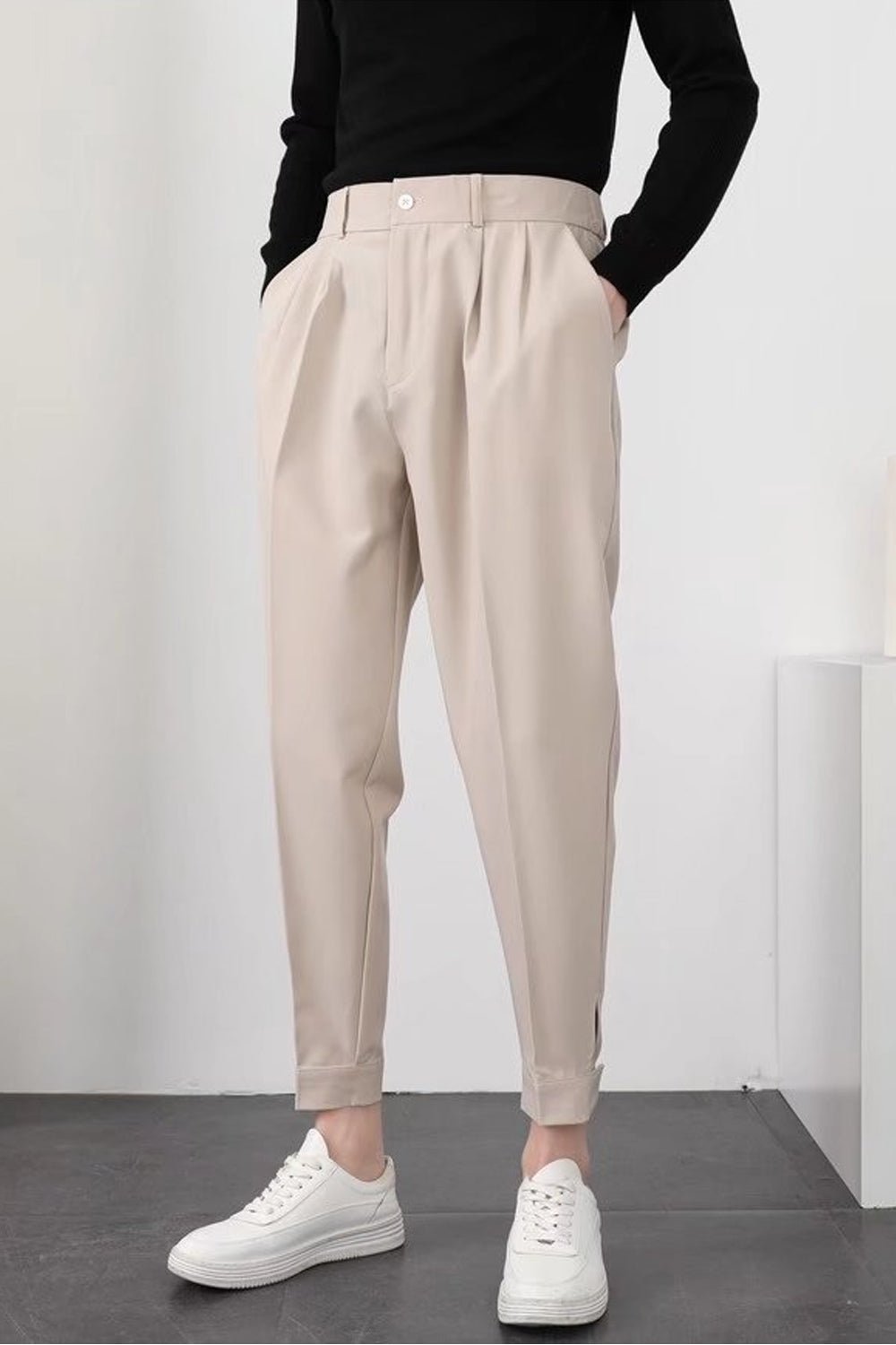 Pantalon Homme Noir Détente Élastique