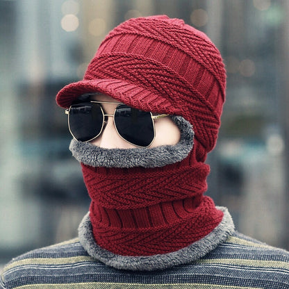 Bonnet Hivernal Douillet avec Visière pour Adulte