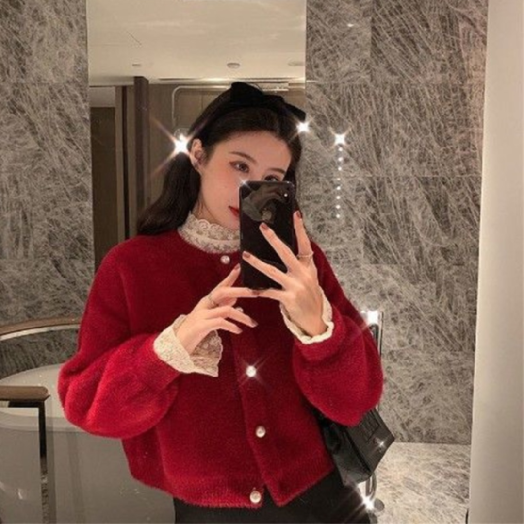 Cardigan Douillet Féminin Hiver - luxestyle