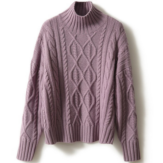 Pull à Col Montant Féminin Douillet - luxestyle