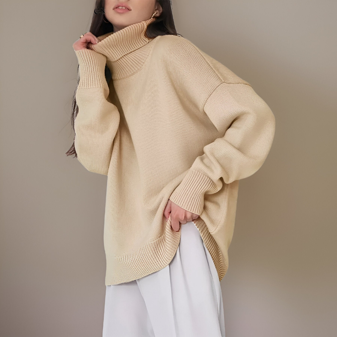 Pull Col Roulé Chic Féminin Hiver - luxestyle