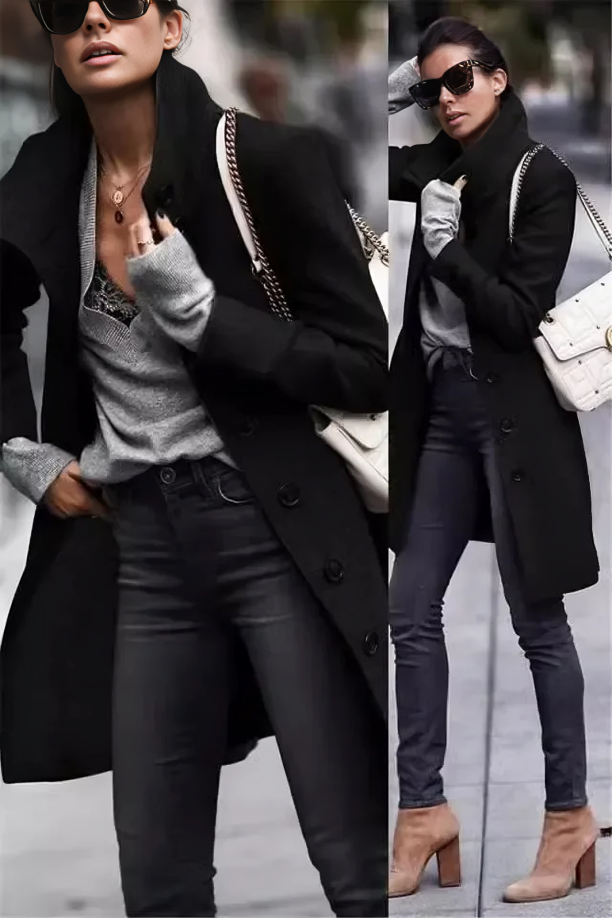 Manteau Hiver Élégant Femme
