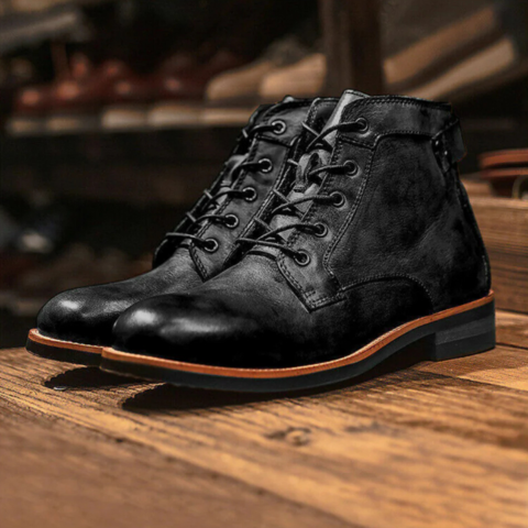 Bottes en cuir pour homme stylées et tendance - LuxeStyle