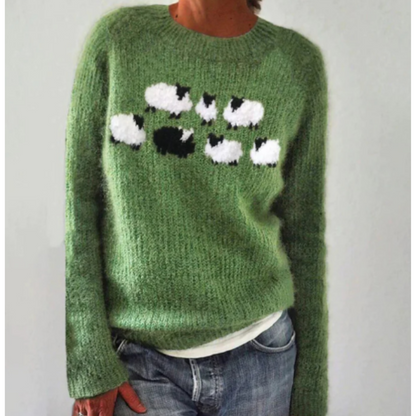 Pull Femme Hiver Chaud Col Rond - luxestyle