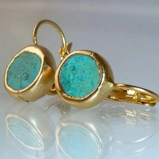 Boucles d'oreilles Chic Pierres Rondes - LuxeStyle