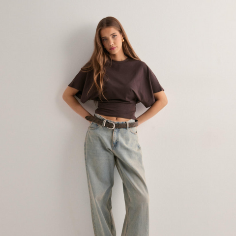 T-shirt décontracté large pour femme | Manches courtes - LuxeStyle