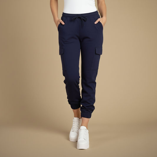 Pantalon Jogger Décontracté Femme – Jogging Streetwear Élastique et Poches Multi - LuxeStyle