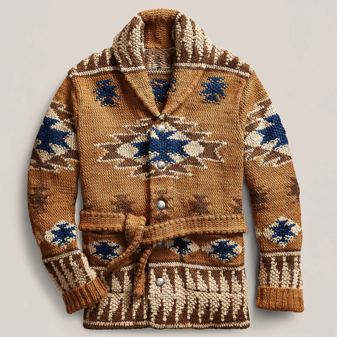 Gilet Homme Chic en Maille Élégante - Style Cowboy Raffiné - LuxeStyle