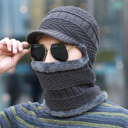 Bonnet Hivernal Douillet avec Visière pour Adulte