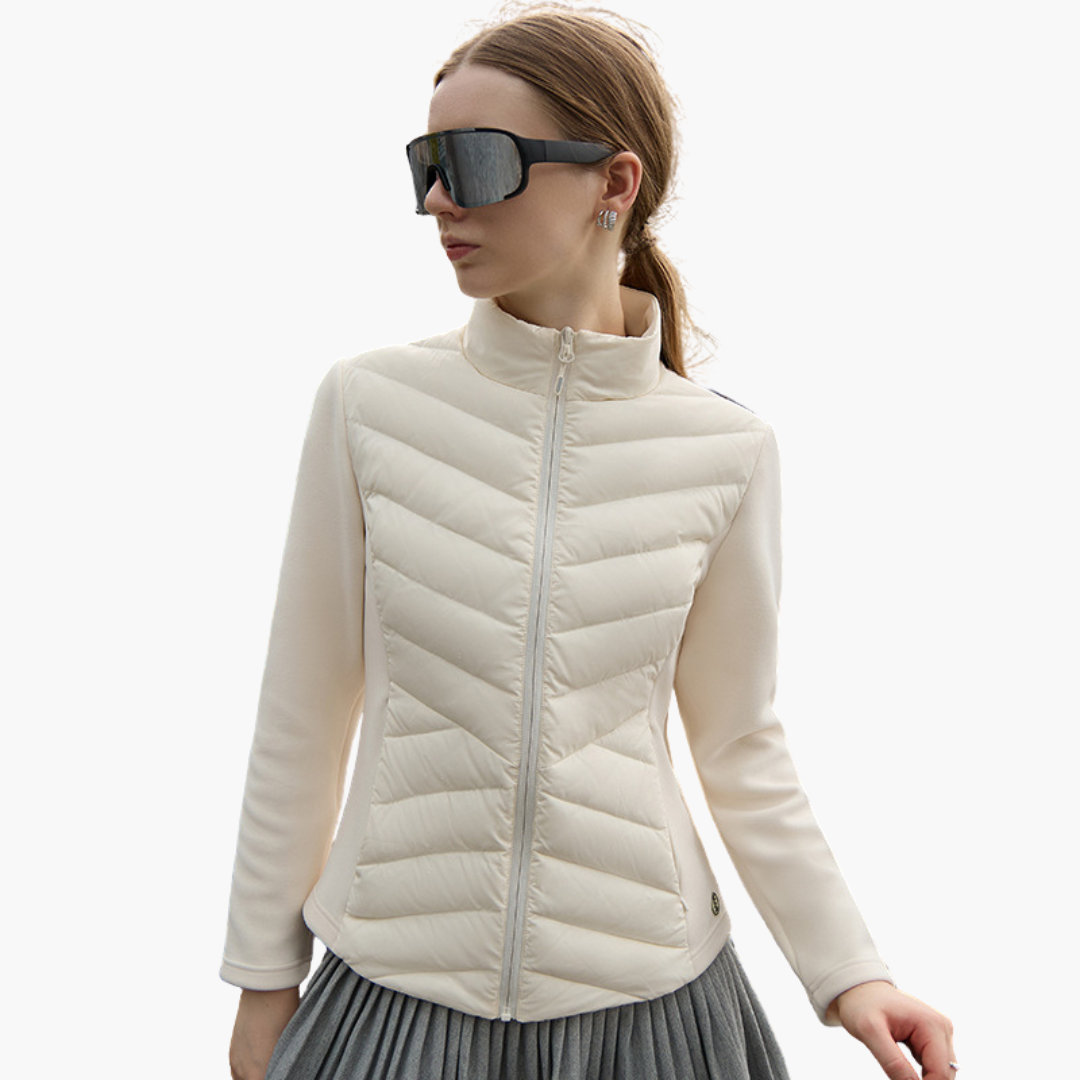 Veste Polaire Féminine Éclair et Couches pour Mi-Saison