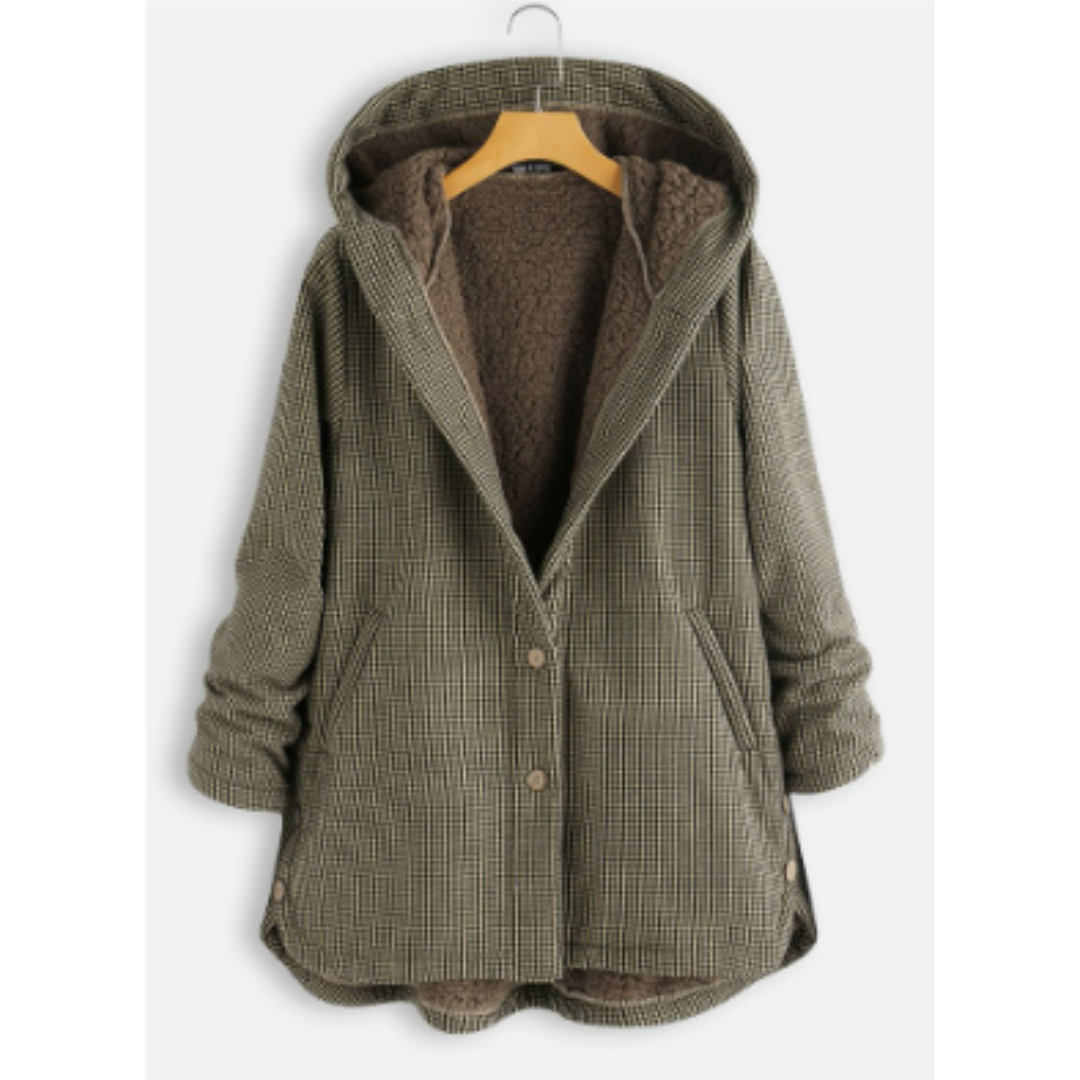 Veste Hiver Féminine – Manteau Élégant à Capuche avec Doublure Confortable - LuxeStyle