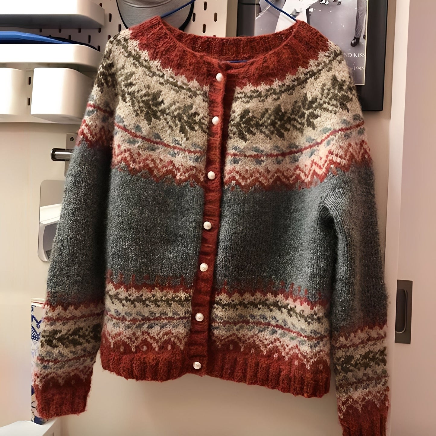 Cardigan Femme Coloré - Pull Douillet et Confortable pour Tous les Jours