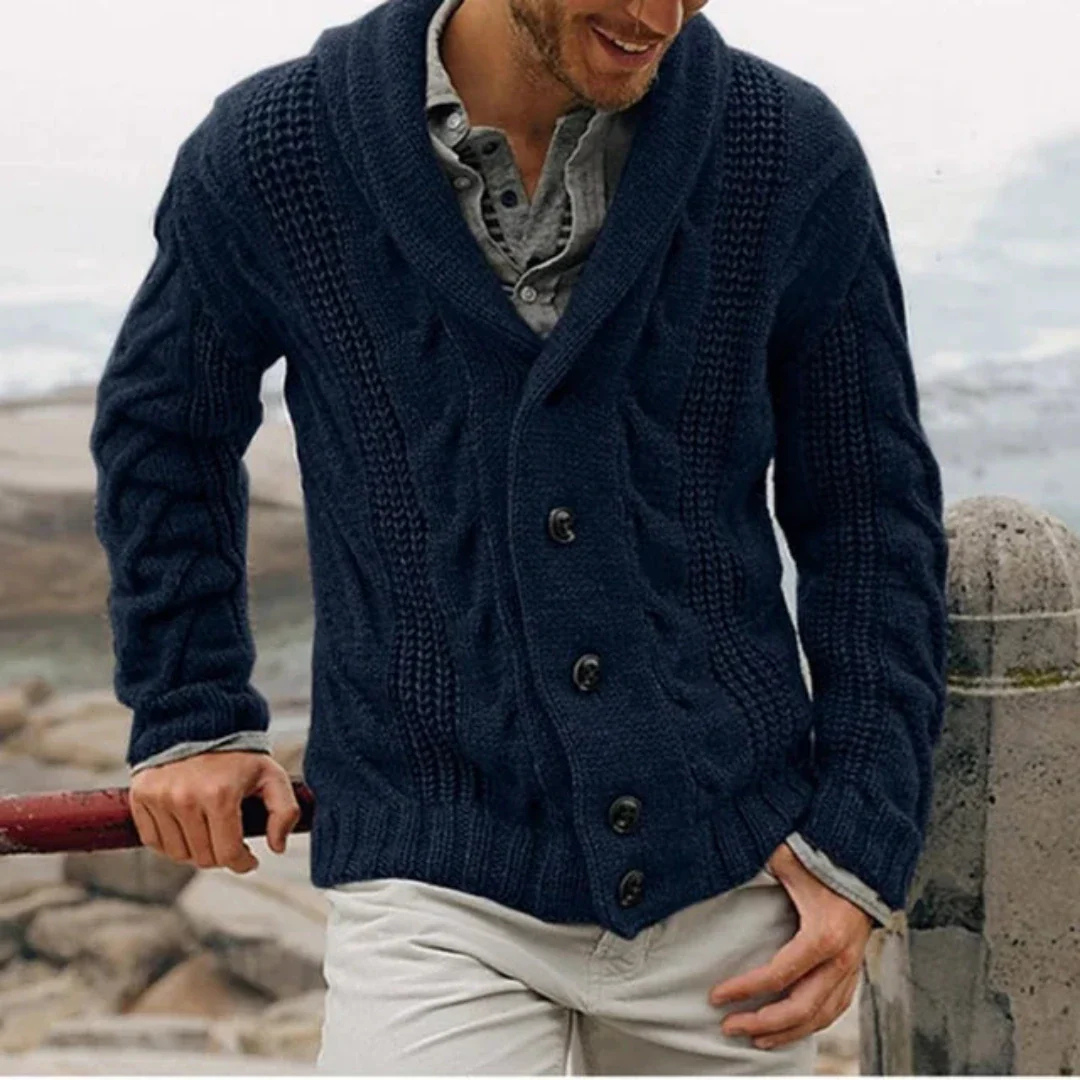 Cardigan Homme Hiver Manches Longues - luxestyle