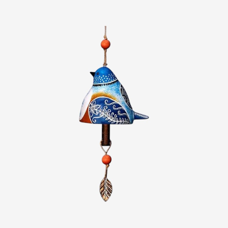 Carillon à Vent Élégant avec Motifs de Feuilles