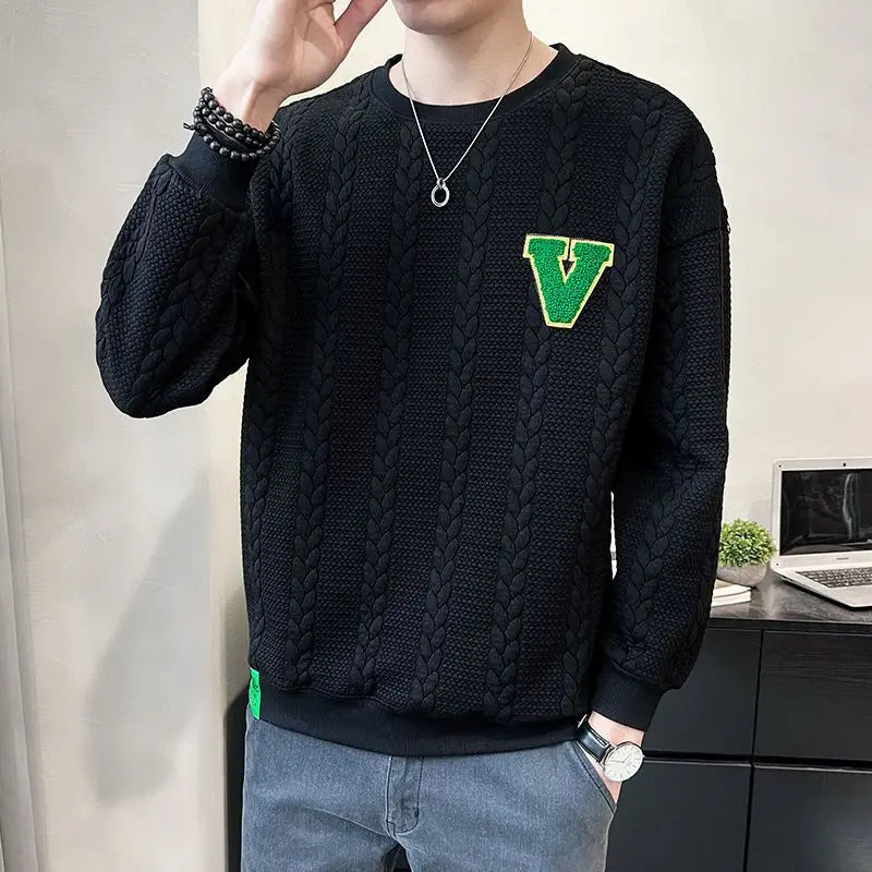 Sweat à Capuche Grand Format avec Logo pour Homme Plus Size