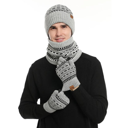Tenue Hiver Complète avec Chapka, Foulard et Mitaines pour Adultes - LuxeStyle