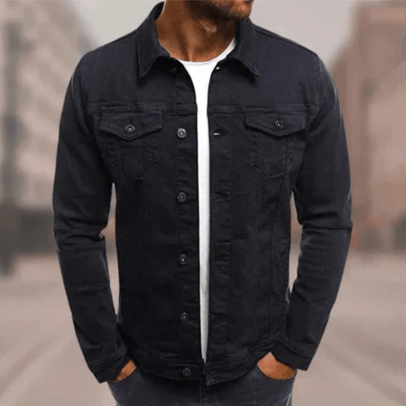 Veste Denim Style Casual Homme - luxestyle
