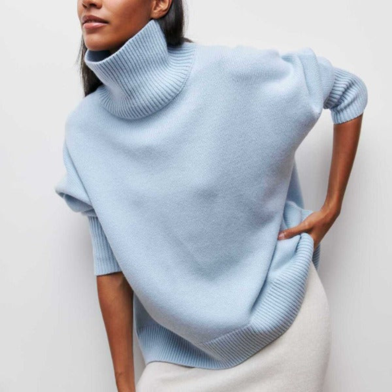 Tanya | Pull Col Roulé Féminin Douillet - luxestyle