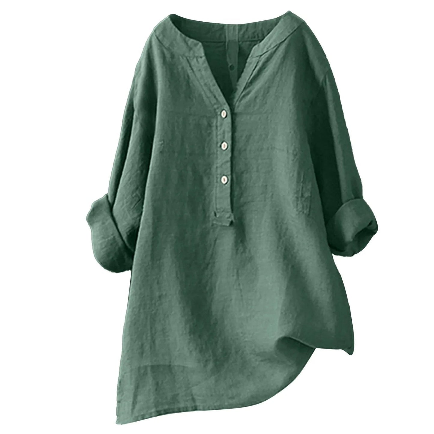 Blouse Femme Élégante - Tissu Doux et Aéré, Col Rouge Vibrant & Style Chic - LuxeStyle