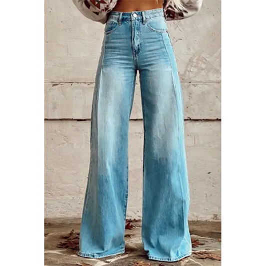 Jean Femme Taille Élevée Confortable - luxestyle