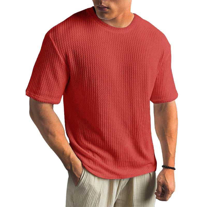 T-shirt décontracté à col rond et manches courtes