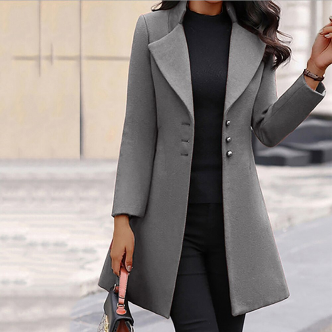 Manteau Femme Élégant En Laine Douce - luxestyle